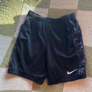 Nike Black Shorts with Patterned Sides